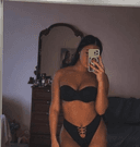 Real skinny brunette